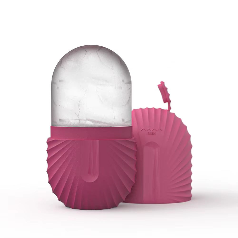Ice Roller for Skincare Silicone Ice Roller Mold for Puffiness Reduction Face Lifting Skin Care Oval Shape Ice Balls for Women'S